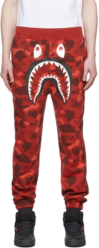 Red Camo Shark Lounge Pants